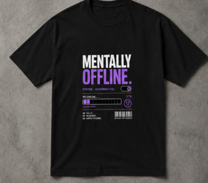 Mentally offline T-Shirt (black)