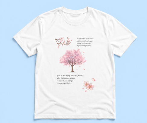 Cherry blossom Standard crew t-shirts