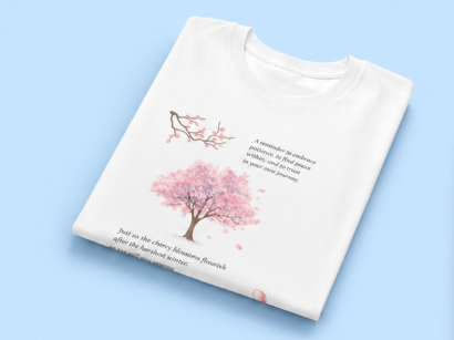 Cherry blossom Standard crew t-shirts